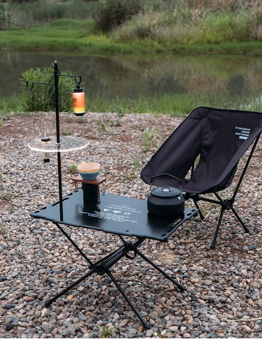 Portable Light Frame with Storage Rack & Lampshade for Camping & Goal Zero
