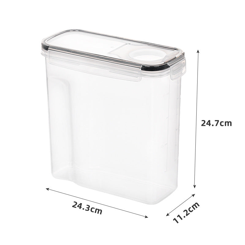 3-Piece Airtight Cereal Storage Containers Set，BPA Free, Dishwasher Safe, with Pen and Labeled, 2.5L/84.5 Floz Capacity