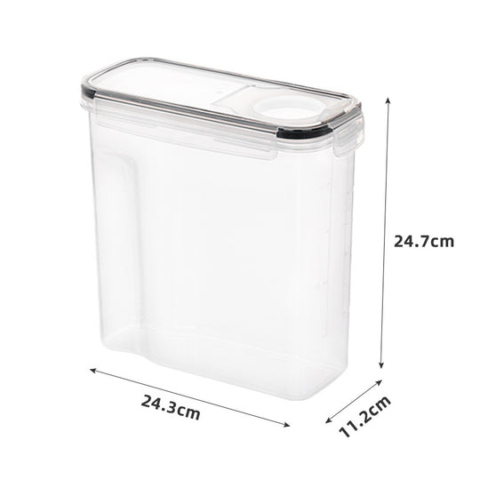 3-Piece Airtight Cereal Storage Containers Set，BPA Free, Dishwasher Safe, with Pen and Labeled, 2.5L/84.5 Floz Capacity
