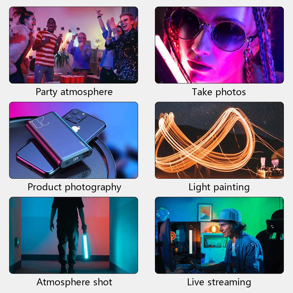 Mini RGB Magnetic LED Light Stick 2700-7500K
