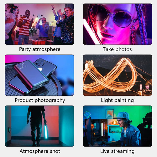 Mini RGB Magnetic Photography Lighting Stick