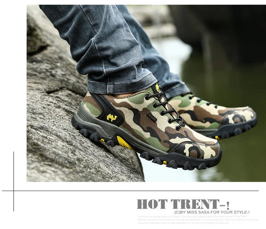 Casual Shoes Men Summer Outdoor Sneakers Women Footwear Trainer Waterproof Camouflage Army Shoe Male Military Shoes Tenis Jeans