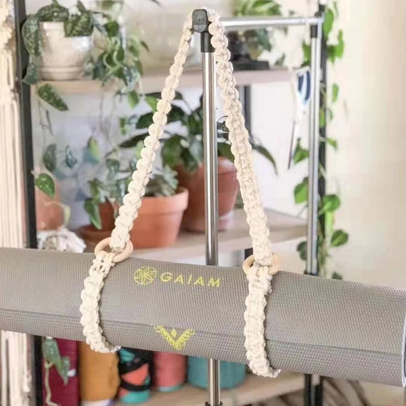 Yoga Mat Carrying Strap，Carrier Macrame Yoga Mats,Tassel Crossbody Yoga Mat,Yoga Mat Straps For Carrying ,Suits All Mat Sizes - Jscomfortzstore
