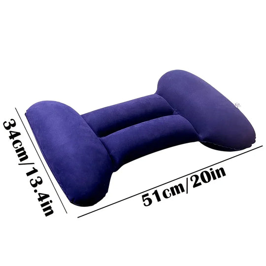 Inflatable Pillow Adjustab  Lumbar Support Pillow for Sleep Suitable for Side Lying and Supine Position