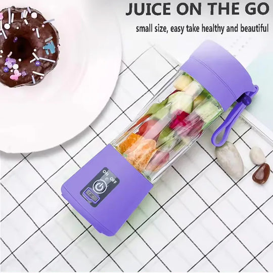 Mini Juicer Blender Portable Electric Juicers USB Rechargeable Blender Cup For Home Use Smoothie Maker Blender