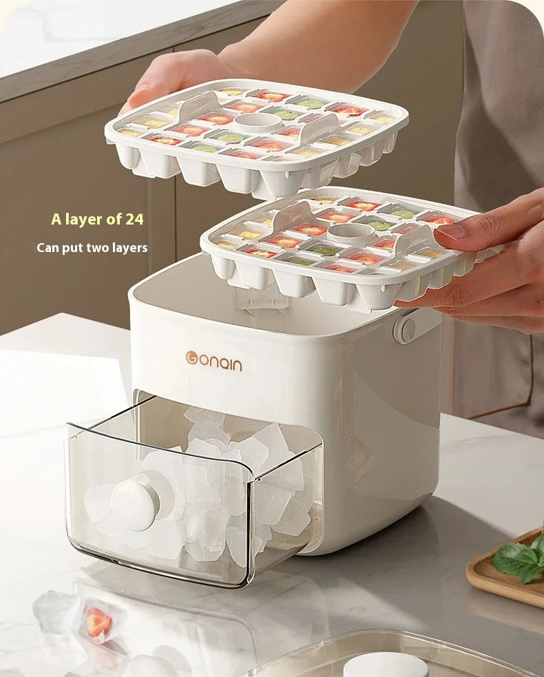 48-Block Ice Cube Maker Mold