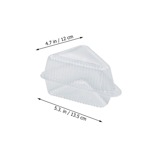 50 Pcs Cake Box Set Bread Containers Slice Carrier Triangle Pie Sandwich Cookie to Go The Pet Cheesecake