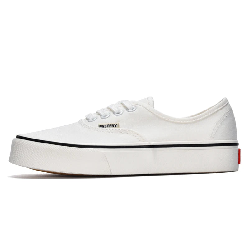 Casual Flats Canvas Sneakers Women Outdoor Solid Color Shallow Sports Shoes Tennis Female Streetwear Lace Up Vulcanize Shoes