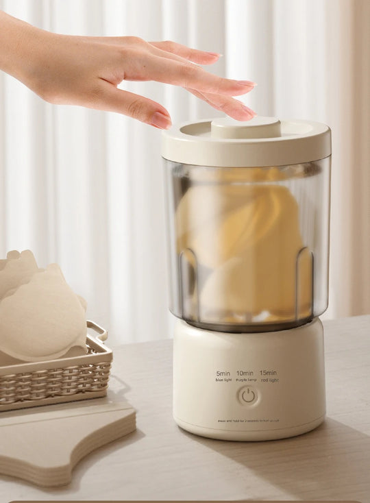 Mini Washer Underwear&Socks Makeup Brush Cleaner Washer Rechargeable Wireless Portable for Travel/Home/Dormit