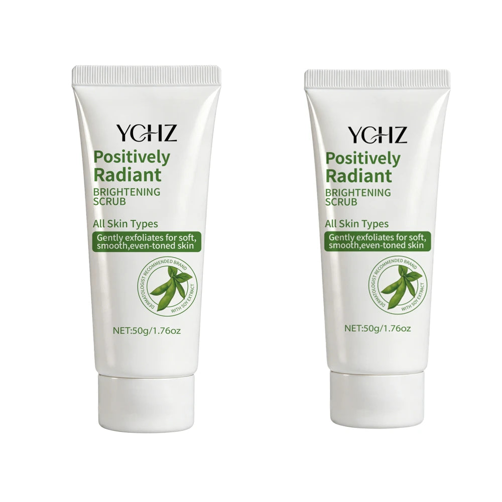 Radiant Skin Cleansing Scrub Gel, Moisturizing Formula, Rich in Soybean Extract, Helps Improve Skin Tone and Texture; Oil-Free