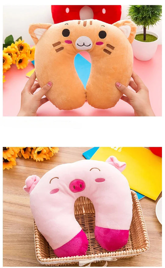Cute Neck Pillow Creative U-shaped Neck Pillow Suitable for Outdoor Travel, Reducing Your Fatigue