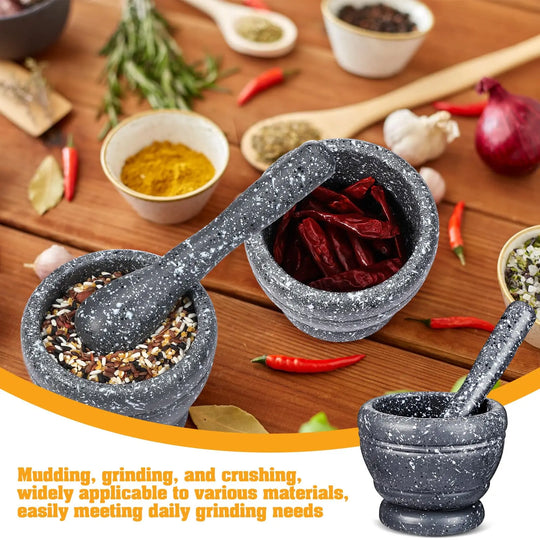 Mini Garlic Press & Mortar Grinder