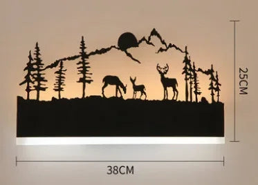 Lamp Decoration Sonce Wall Light Indoor Lighting For Living room Bedroom Bedside Light Black Wandlamp Lustre