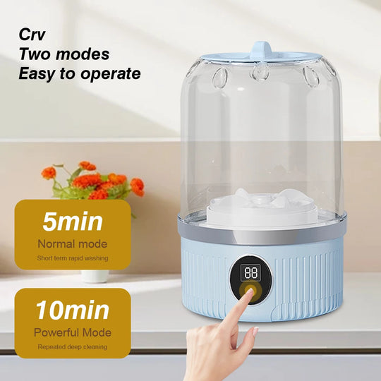Mini Underwear Washer Rechargeable 1L Electric Socks Washing Machine Household Small Wireless Portable Laundry Underwear Cleaner