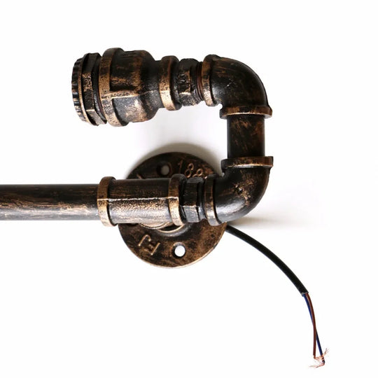 3 Head Loft Industrial Wall Lamp Antique E27 Edison Bulbs Vintage Water Pipe Wall Lamp For Living Room Home Lighting