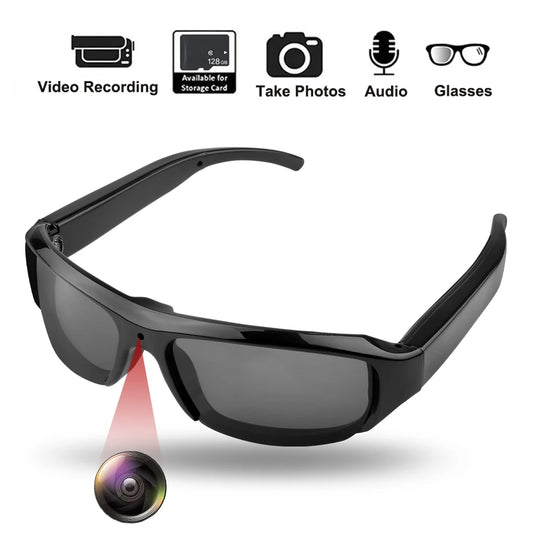 Portable 1080P HD Mini Glasses Camera Video Recorder Wearable Sunglasses Camera Outdoor Sports DV DVR Surveillance Camcorder