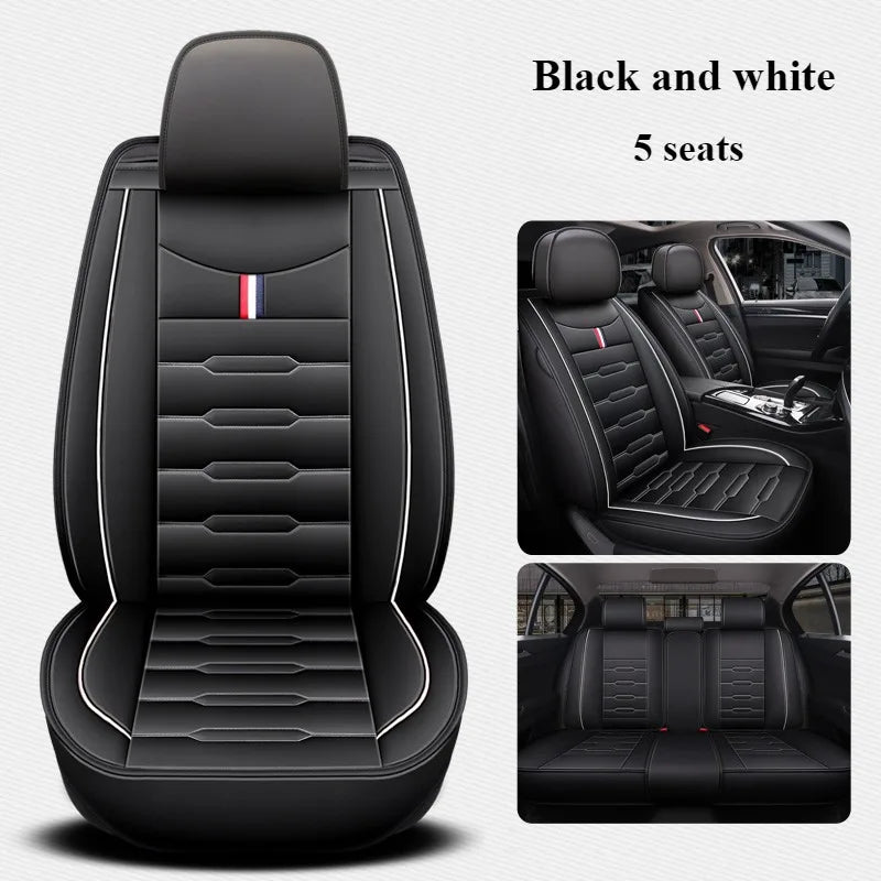 5-Seater Universal Luxury PU Leather Car Seat Covers