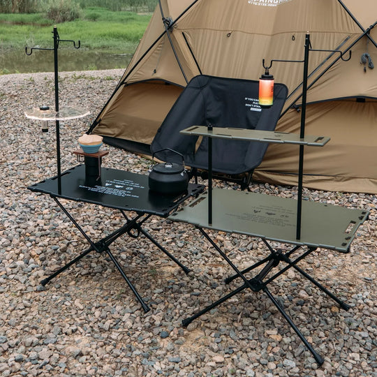 Portable Light Frame with Storage Rack & Lampshade for Camping & Goal Zero