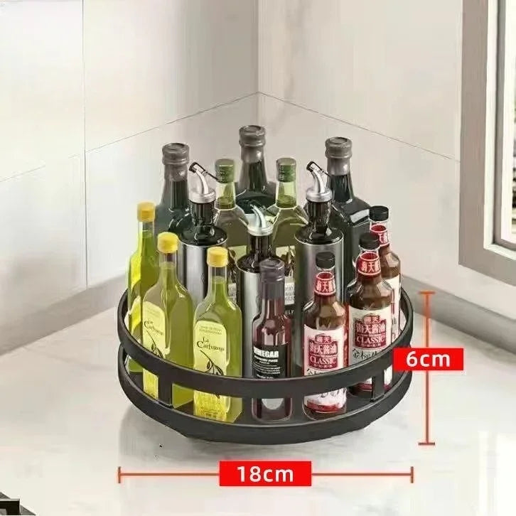 360° Rotating Spice Tray Kitchen Organizer
