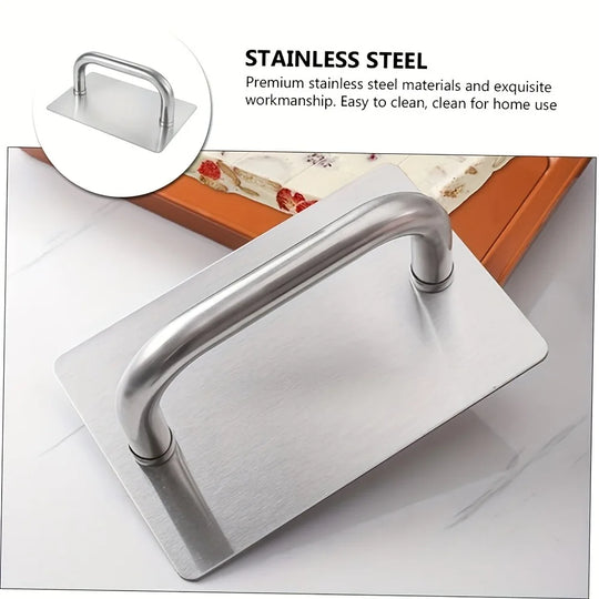 1pc Stainless Steel Burger Press Dough Compactor with Handle Kitchen Baking Tool for Pastries Pies Cookies Kitchen Accessories