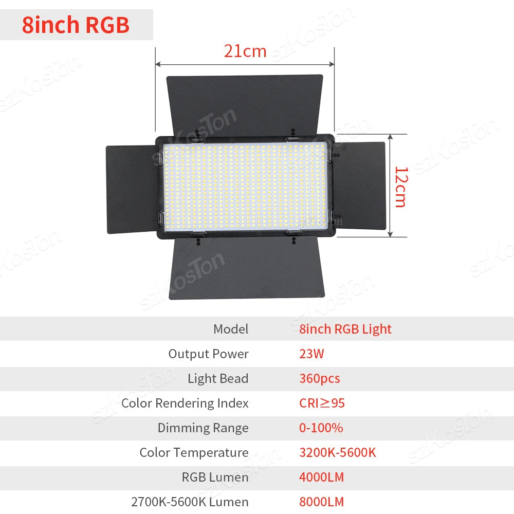 U600 RGB LED Photo Studio Light
