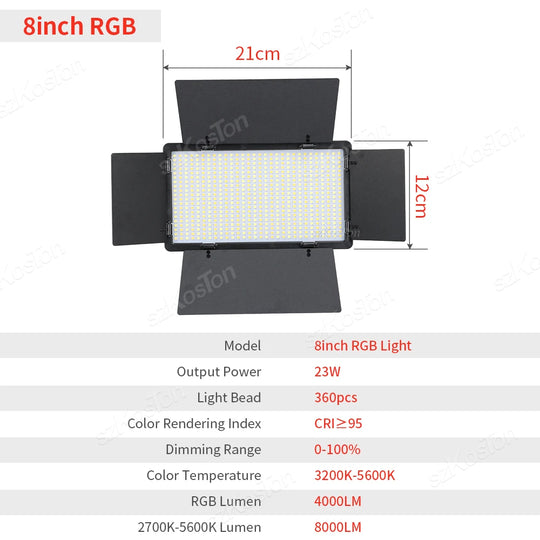 U600 RGB LED Photo Studio Light