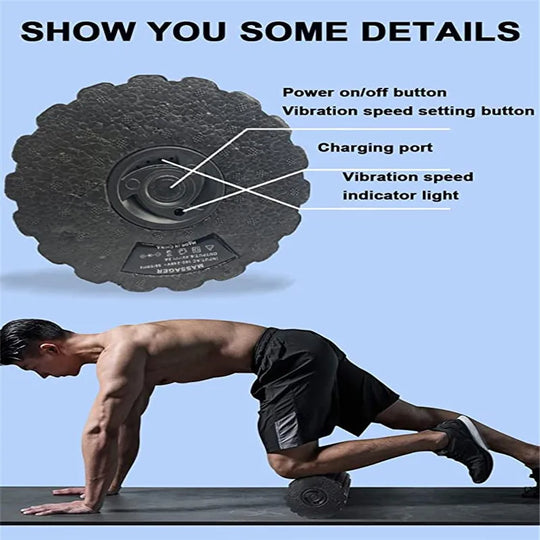 Vibrating Electric Yoga Massage Foam Fitness Roller