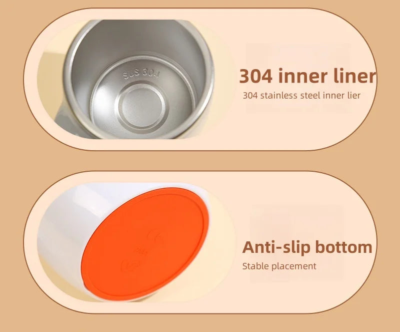 Automatic Mixing Cup 380ml Portable Rechargeable Electric Stirring Stainless Steel Magnetic Rotating Blender Stirring Cup
