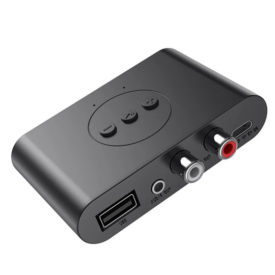 Bluetooth 5.2 Audio Receiver NFC U Disk RCA 3.5mm AUX USB Stereo Music Wireless Adapter With Mic For Car Kit Speaker Amplifier