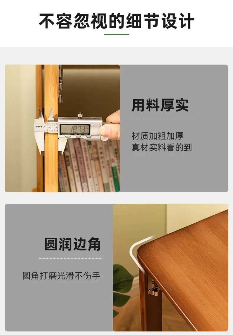 Folding Desk Computer Table Office Desk Student Home Small Desktop Solid Wood Bedroom Bedside Writing Workstation