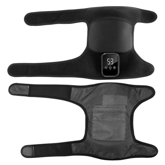 Electric Heating Shoulder Knee Massager with 3 Levels Vibration Muscle Relax Belt for Arm Enlarge Size for Shoulder
