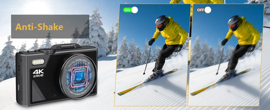 4K Camera & WiFi for YouTube Vlogging & Selfies