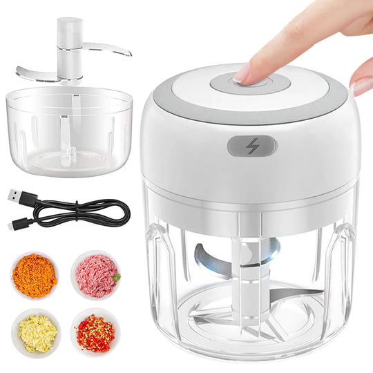 Electric Garlic Masher & Mini Food Chopper