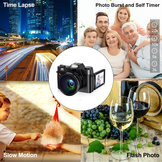 4K 48MP WIFI Camcorder Digital Camera