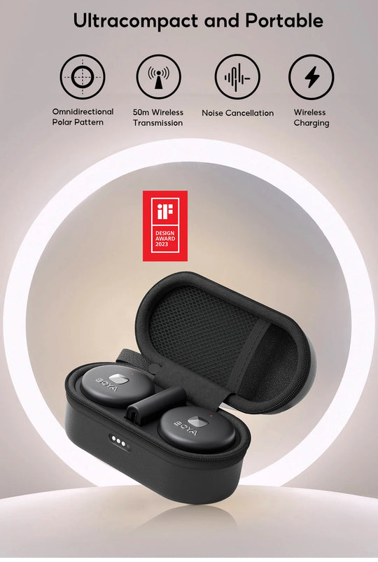 BOYA Omic D/U Wireless Lavalier Lapel Microphone