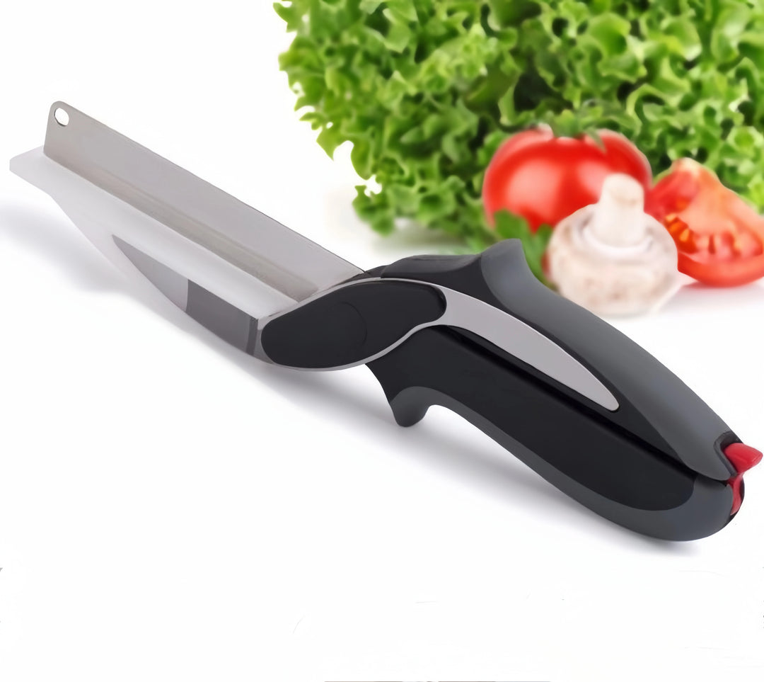 Multifunctional Separable Kitchen Knife, Cutting Board & Wavy Scissors