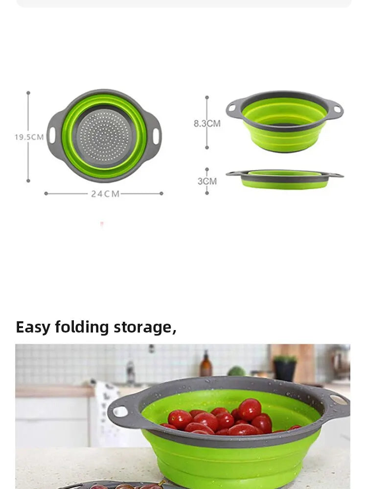 Collapsible Silicone Strainer Basket