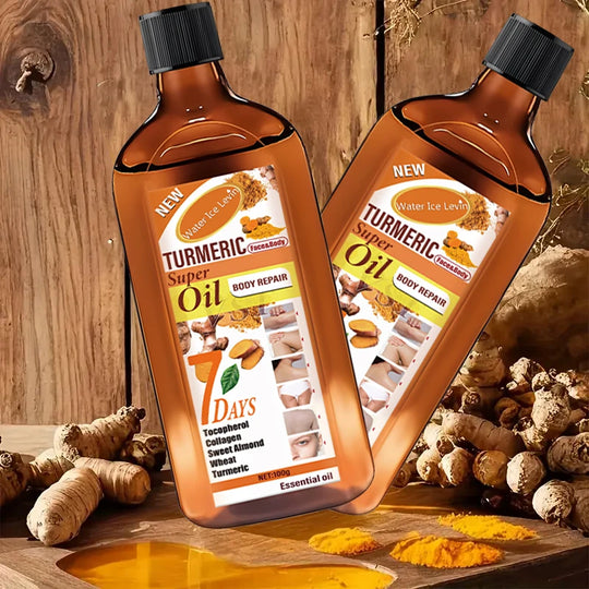 Turmeric Skincare Essential Oil, with Moisturizing and Brightening Effects, Is Gentle, Smooth, and Delicate, Easy to Absorb, and Helps Repair and Brighten the Skin. Suitable for Both Men and Women.