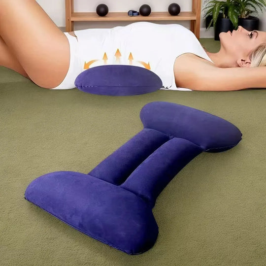 Inflatable Pillow Adjustab  Lumbar Support Pillow for Sleep Suitable for Side Lying and Supine Position