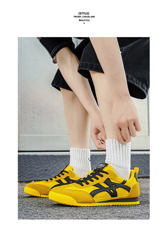 Men's Casual Shoes Fashion Sneakers Low Top Lace Up Lightweight Comfortable Breathable Walking Shoes For Daily Wear