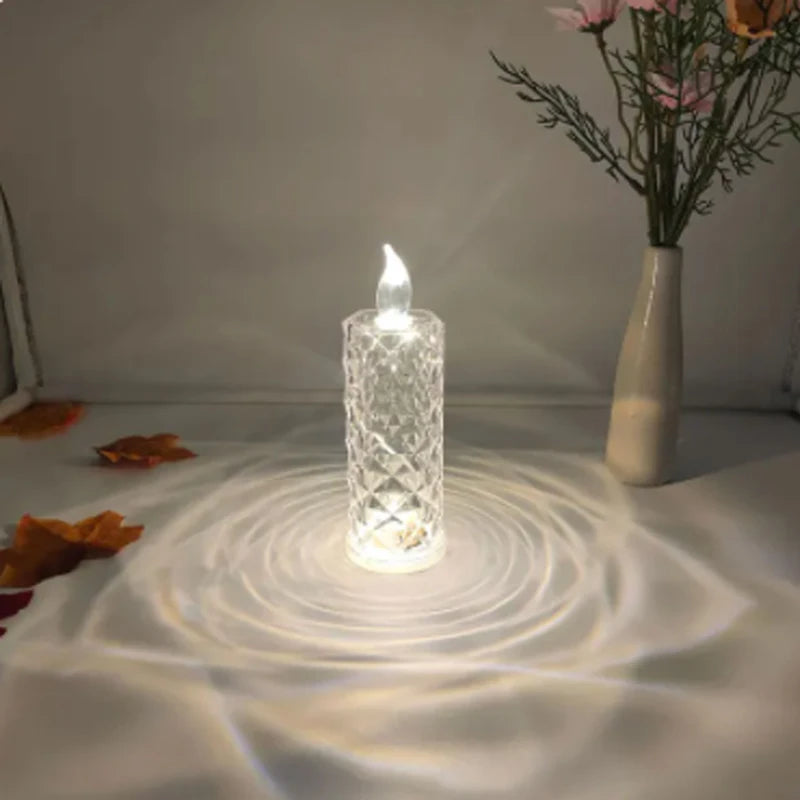 LED Flameless LED Candle Lamp Battery Powered Ambient Lamp For Home Parties, Weddings and St. Bedroom Decor Night Lights