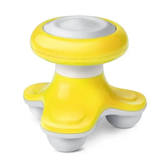 Mini Neck Massager with Neck and Back Function, Plastic Triangle Electric Beauty Massager, Anti-Cellulite, Body Relaxation, USB