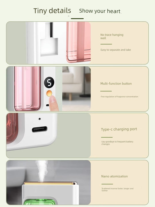 Long-Lasting Home Aroma Diffuser Air Freshener for Bedroom, Toilet & Indoor Spaces