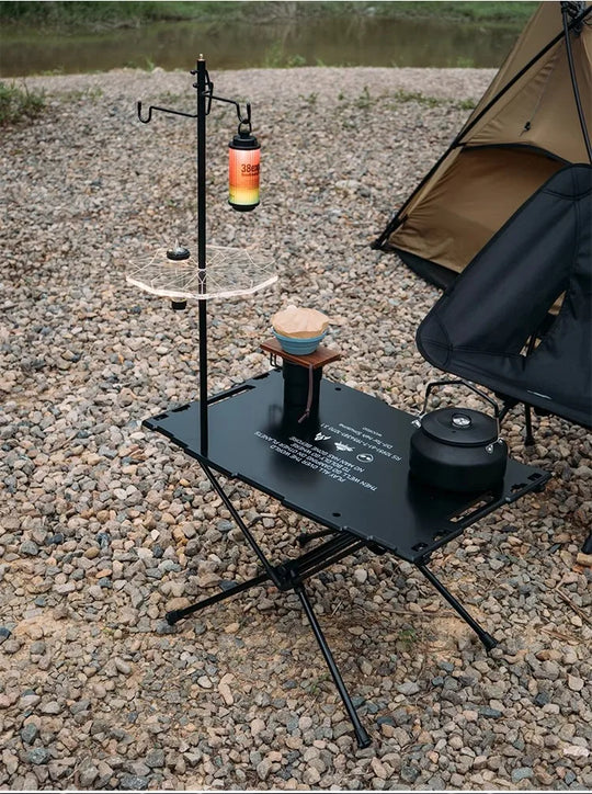 Portable Light Frame with Storage Rack & Lampshade for Camping & Goal Zero