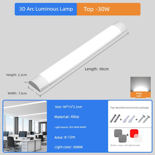 High-Power Three-Proof LED Ceiling Tube Light