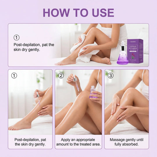 Post Hair Removal Care Serum Soothing Brightening Skin Care for Keeping It Moisturized Soft Refreshed with Hyaluronic