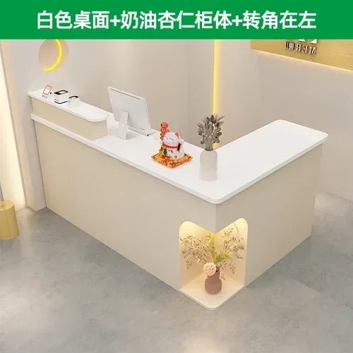 Bar Modern Reception Desk Tall Cabinet Lights Office Table Reception Desk Commercial Cashier Mostrador Garden Furniture Sets