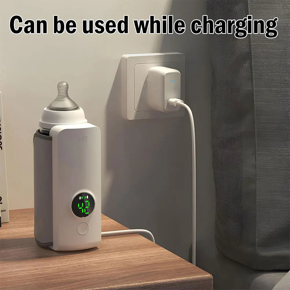 Cordless Milk Warmer with Temperature Control Baby Bottle Warmer Travel Warmer for Comfortable Baby Feeding On The Go