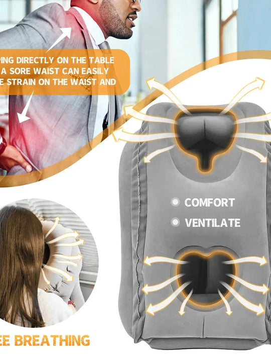 Inflatable Travel Pillow with Patented Valve