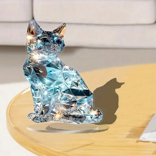 Elegant Exotic Cat Table Decoration Sculptures